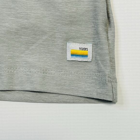 Vuori Strato Tech Polo Golf Shirt Mens XXL 2XL Gray Performance Chileno Bay - Picture 10 of 16